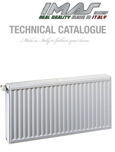 радиатор IMAS класс 22  500H x 2800L стал.  бок. подкл.