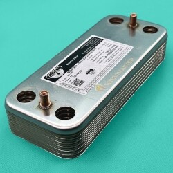 Вторичный теплообменник Viessmann Vitopend 100-W WH1D / вторичный теплообменник Viessmann Vitodens 100-W WB1B / WB1C (7828745) ZILMET
