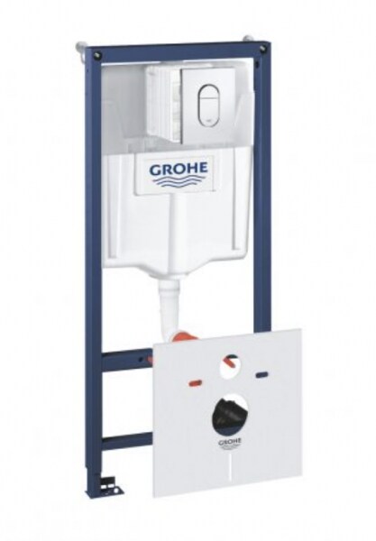 Система інсталяцій Grohe Rapid SL комплект 4-в-1 для унітазу (кнопка Arena Cosmopolitan) (38929000)