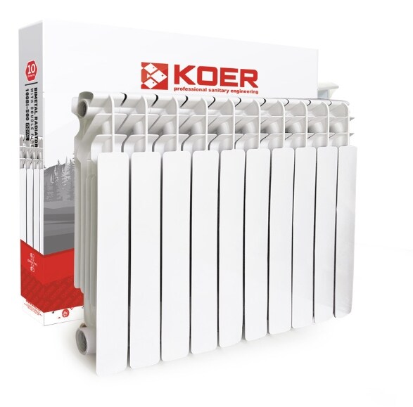 Радиатор двухтрубный биметаллический KOER ROYAL Bi100-500