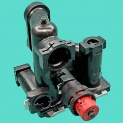 Левый гидроузел Ariston CLAS X / гидрогруппа подачи Ariston CARES X / левый гидроузел подачи Chaffoteaux Pigma Ultra (65115933, 65114934, 65117952) ***